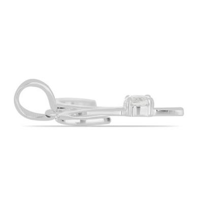 BUY STERLING SILVER WHITE TOPAZ GEMSTONE ARIES  PENDANT